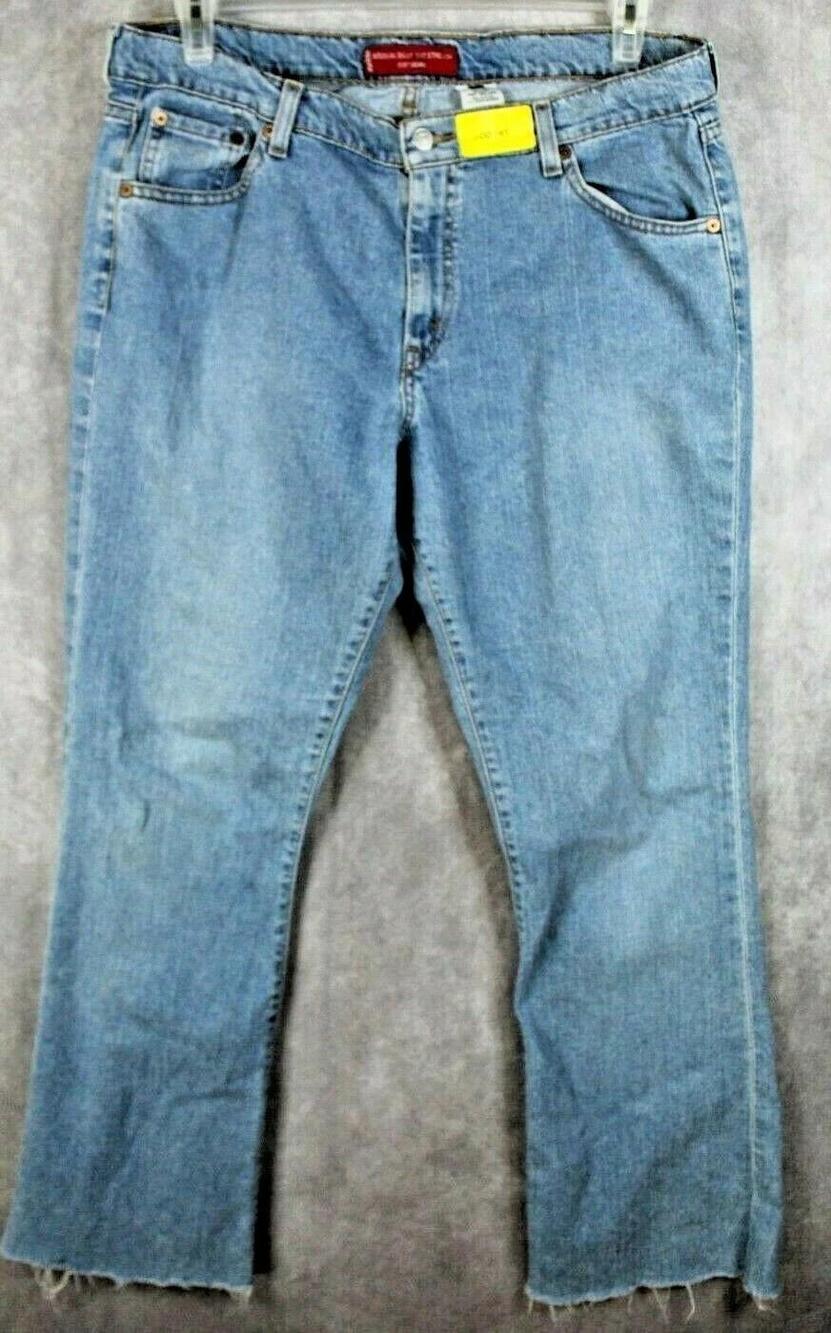 Levi's 515 Bootcut Jeans Womens 16 Light Wash Low Rise Stretch 29 Inseam